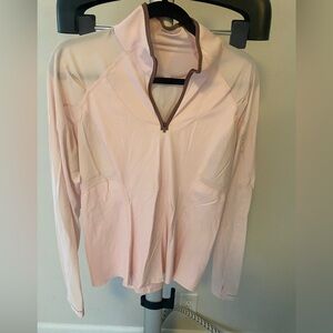 Lululemon Athletica Light Pink Half-Zip Pullover